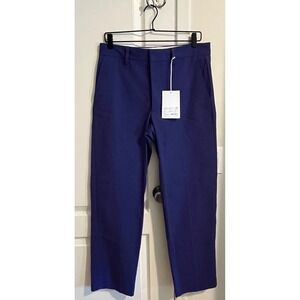 Acne Studios Electric Purple Cotton Blend Cropped Dress Pants Men's Size IT46
